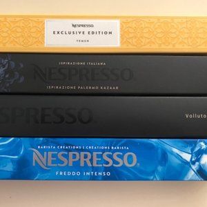 NESPRESSO Orig. Capsule 4 Sleeve COMBO+FREE SLEEVE